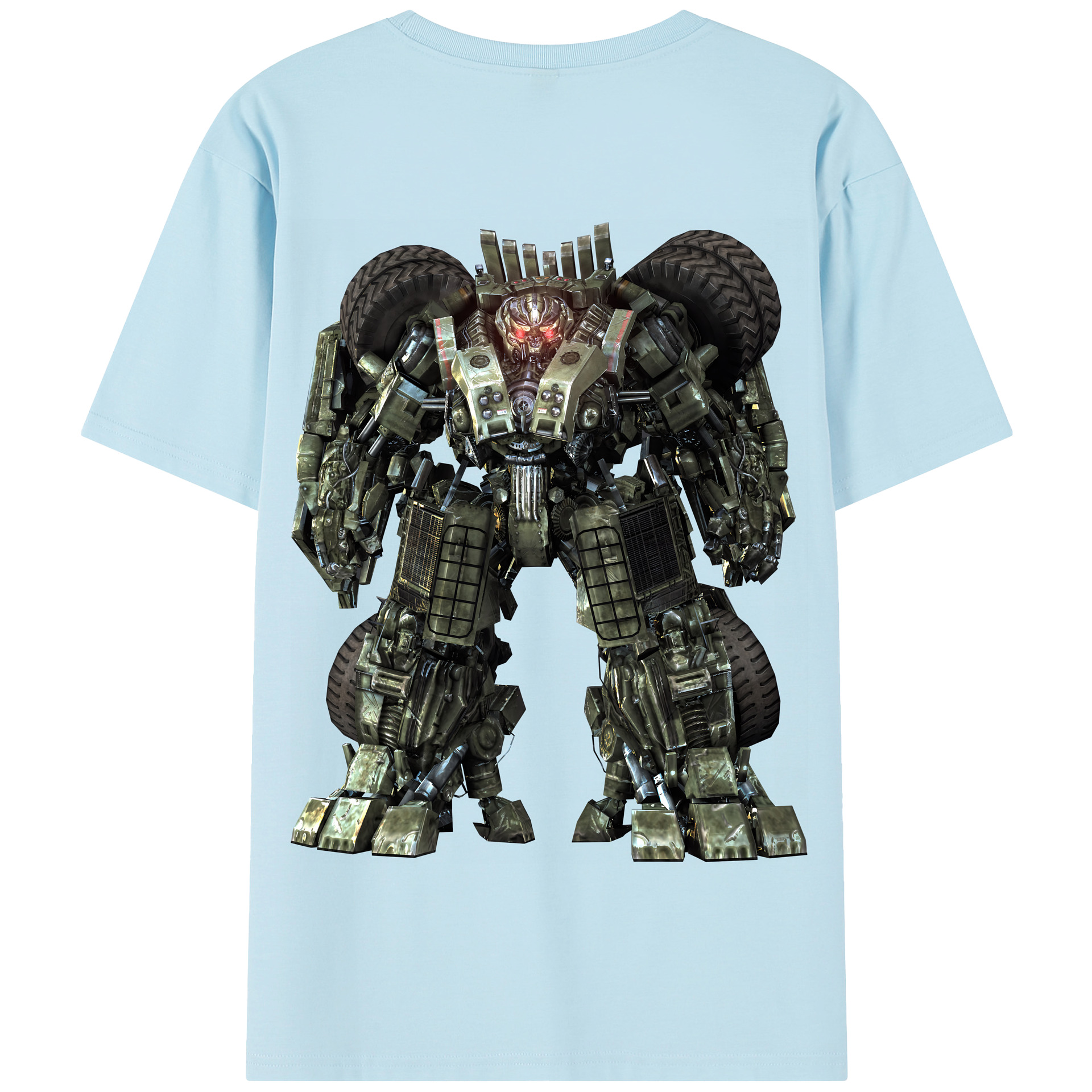 （画像用） Transformers トランスフォーマー 綿100％半袖Tシャツ（背面プリント）